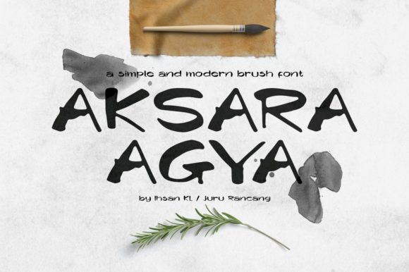 Aksara Agya: When a Display Font Carries the Room