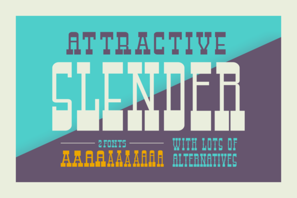 Attractive Slender: The Retro Display Font for Creative Makers