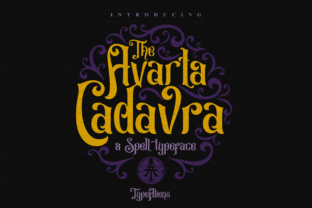 Avarta Cadavra: The Halloween Display Font for Marketers