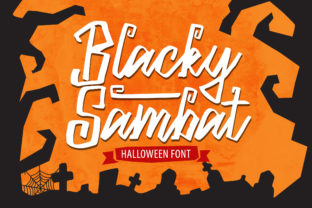 Blacky Sambat: A Spooky Display Font for Editorial Design