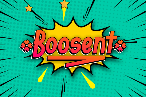 Boosent: A Sweet and Friendly Display Font for Brand Building