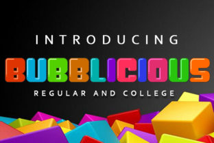 Bubblicious: A Playful Display Font for Whimsical Branding