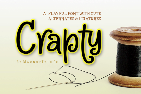 Crapty: A Playful Display Font for Digital Branding