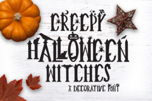 Creepy Halloween Witches: The Ultimate Halloween Display Typeface