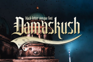 Damaskush: A Vintage Display Font for Web Designers