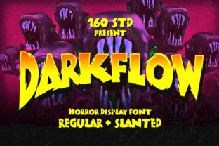 Darkflow Font: A Spooky Display Typeface for Bold Branding
