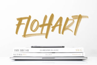Flohart: A Brush Display Font That Brings Casual Energy to Branding