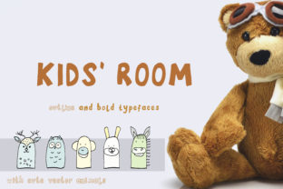 Kids Room: A Playful Display Font for Campaign Creatives
