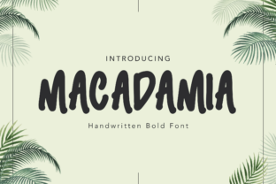 Macadamia: The Display Font with a Gentle Soul