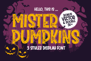 Mister Pumpkins: A Halloween Display Font with Editorial Charm