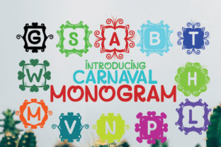 Monogram Carnaval: A Playful Boxed Display Font for Crafters