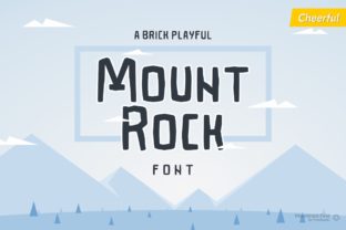 Mountrock: A Blocky Display Typeface for Makers