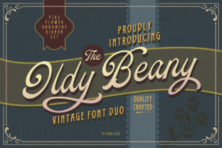 Oldy Beany Duo: A Vintage Display Font for Creative Makers