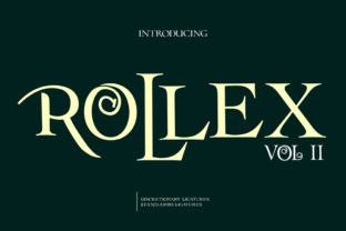 Rollex II: A Stylish Display Font for Editorial Projects