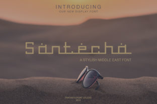 Santecha: An Elegant Arabic-Style Display Font for Digital Brands