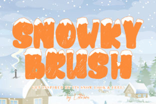 Snowkybrush: A Display Font That Feels Like Fresh Snow