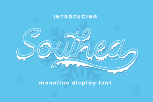 Southea: A Winter Display Font for Bold Campaign Visuals