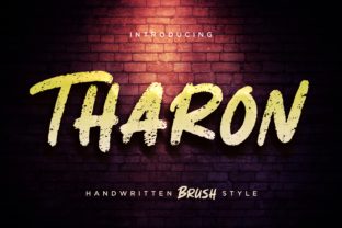 Tharon: A Bold Brush Display Font for Striking Web Design