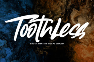 Toothless: A Display Font with Bite for Handmade Products