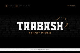 Trabash: A Display Typeface Built for Editorial Mood