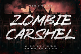 Zombie Carshel: A Rough Handwritten Font for Campaign Creatives
